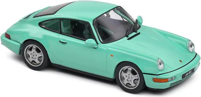 Alt view image 4 of 6 - Porsche 911 (964) RS Clubsport Mint Green 1/43 Diecast Model Car by Solido