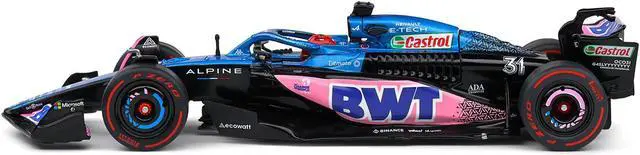Alt view image 2 of 6 - Alpine A523 #31 Esteban Ocon "BWT" 3rd Place "Formula One F1" Monaco GP (2023) 1/43 Diecast Model Car by Solido