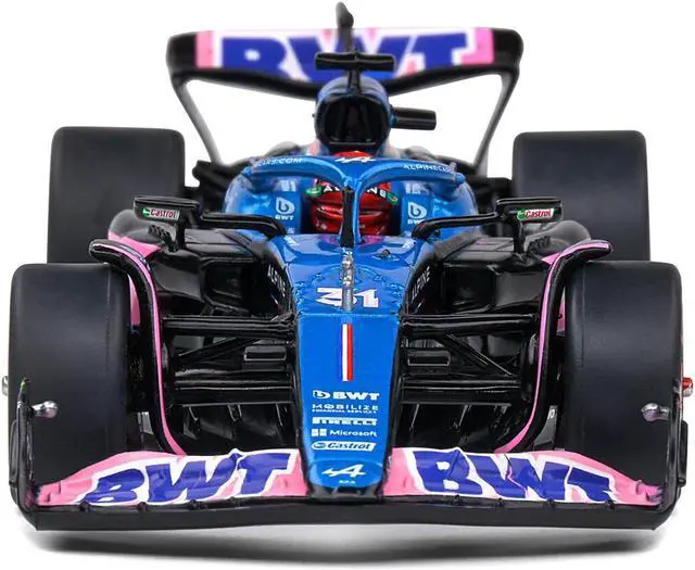 Alt view image 4 of 6 - Alpine A523 #31 Esteban Ocon "BWT" 3rd Place "Formula One F1" Monaco GP (2023) 1/43 Diecast Model Car by Solido