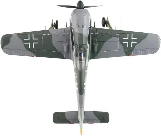 Alt view image 4 of 6 - Focke-Wulf Fw 190A-3 Fighter Aircraft "World War II" German Luftwaffe "Air Power Series" 1/48 Diecast Model by Hobby Master