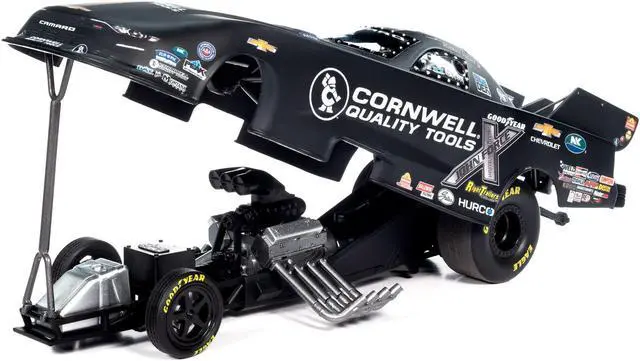 Alt view image 3 of 6 - Chevrolet Camaro SS NHRA Funny Car "Cornwell Quality Tools" (2023) "John Force Racing" Ltd Ed 1/24 Diecast Model by Auto World