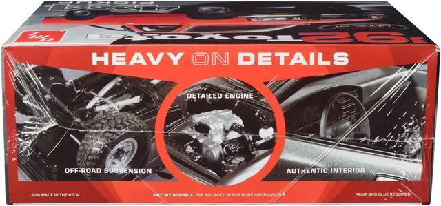 Alt view image 3 of 5 - Skill 2 Model Kit 1992 Toyota 4x4 Pickup Truck (2023) 1/20 Scale Model by AMT