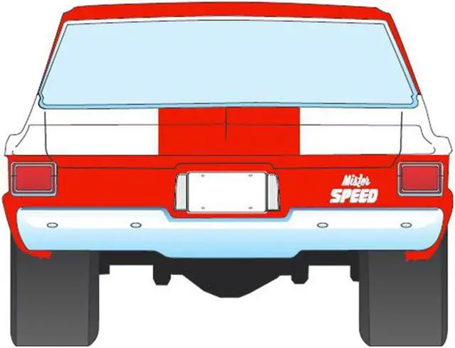 Alt view image 6 of 6 - 1965 Plymouth AWB "Mister Speed" Red and White with Graphics Limited Edition to 378 pieces 1/18 Diecast Model Car by ACME