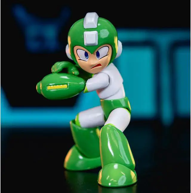 Alt view image 5 of 11 - Hyper Bomb 4.5" Moveable Figure with Accessories and Alternate Head and Hands "Mega Man" (1987) Video Game Model by Jada