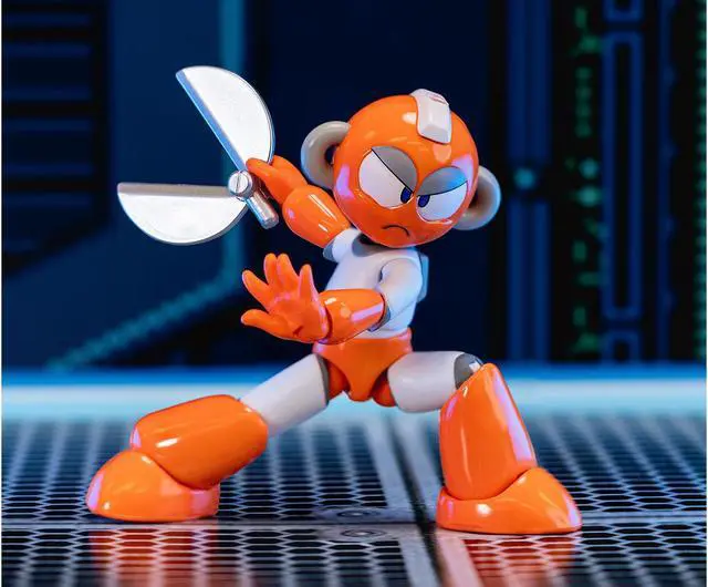 Alt view image 6 of 11 - Cut Man 4.5" Moveable Figure with Accessories and Alternate Head and Hands "Mega Man" (1987) Video Game Model by Jada