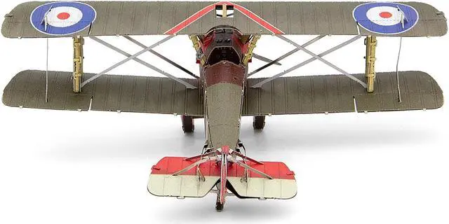 Alt view image 3 of 6 - Model Kit Sopwith Camel Aircraft "World War I" British Royal Flying Corps (Moderate Difficulty) Steel Model by Metal Earth