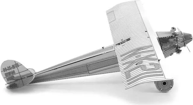 Alt view image 2 of 6 - Model Kit Spirit Of Saint Louis Monoplane Aircraft (Moderate Difficulty) Steel Model by Metal Earth