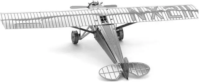 Alt view image 3 of 6 - Model Kit Spirit Of Saint Louis Monoplane Aircraft (Moderate Difficulty) Steel Model by Metal Earth