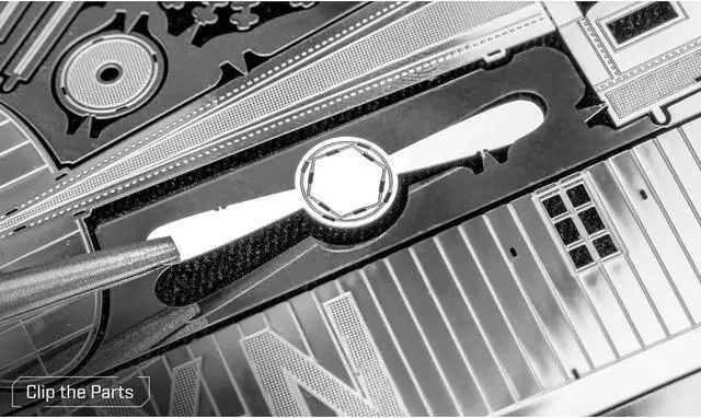 Alt view image 5 of 6 - Model Kit Spirit Of Saint Louis Monoplane Aircraft (Moderate Difficulty) Steel Model by Metal Earth