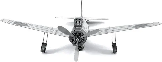Alt view image 4 of 6 - Model Kit Mitsubishi Zero Fighter Aircraft "Imperial Japanese Navy Air Service" (Moderate Difficulty) Steel Model by Metal Earth