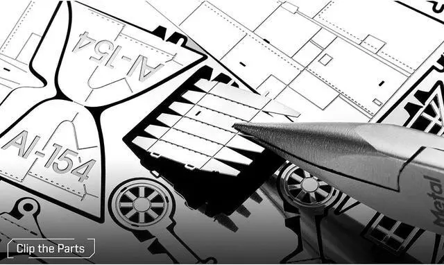 Alt view image 5 of 6 - Model Kit Mitsubishi Zero Fighter Aircraft "Imperial Japanese Navy Air Service" (Moderate Difficulty) Steel Model by Metal Earth