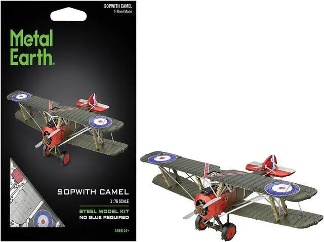 Main image of Model Kit Sopwith Camel Aircraft "World War I" British Royal Flying Corps (Moderate Difficulty) Steel Model by Metal Earth