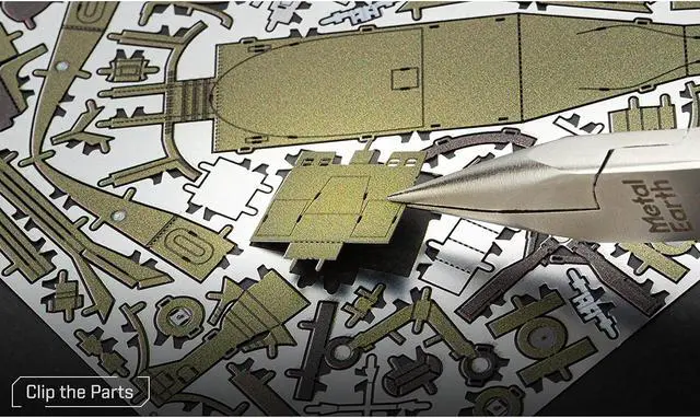 Alt view image 6 of 6 - Model Kit Sikorsky Black Hawk Helicopter "United States Army" (Moderate Difficulty) Steel Model by Metal Earth