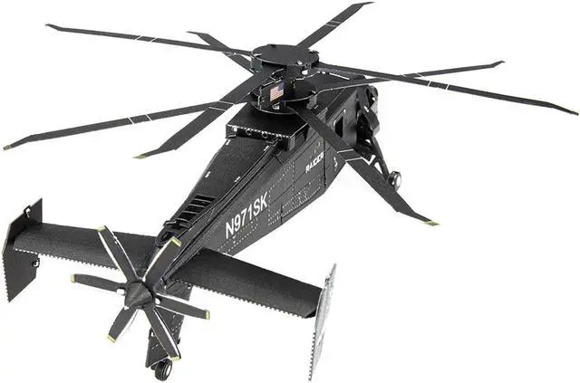 Alt view image 3 of 6 - Model Kit Sikorsky S-97 Raider Attack Helicopter "United States Army" (Challenging Difficulty) Steel Model by Metal Earth