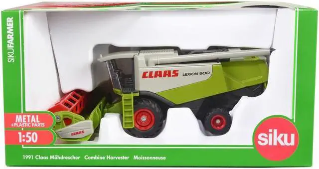 Alt view image 4 of 4 - Claas Lexion 600 Combine Harvester Green and Gray 1/50 Diecast Model by Siku