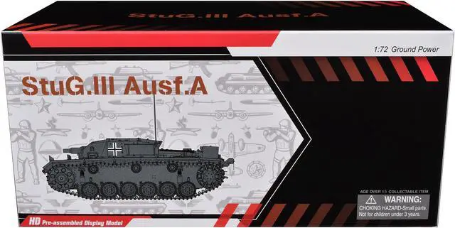 Alt view image 5 of 5 - Germany StuG.III Ausf.A Tank "LAH, France" (1940) "NEO Dragon Armor" Series 1/72 Plastic Model by Dragon Models