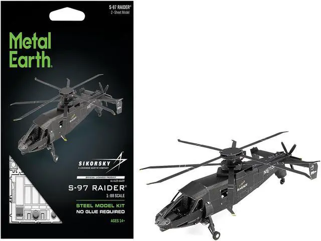 Main image of Model Kit Sikorsky S-97 Raider Attack Helicopter "United States Army" (Challenging Difficulty) Steel Model by Metal Earth