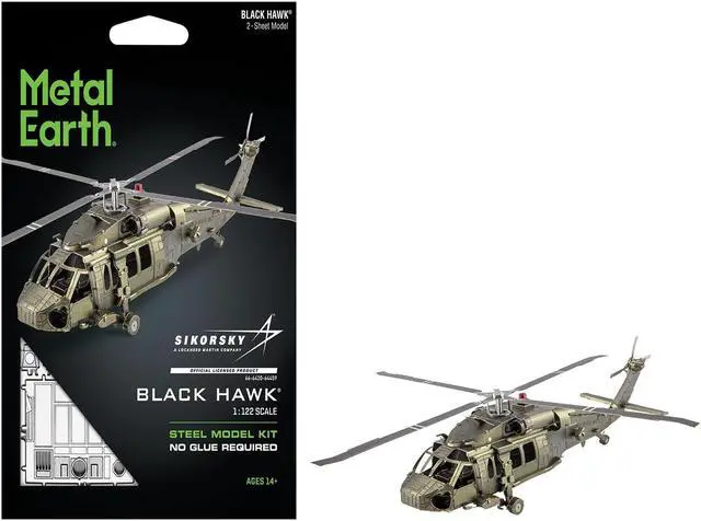 Main image of Model Kit Sikorsky Black Hawk Helicopter "United States Army" (Moderate Difficulty) Steel Model by Metal Earth