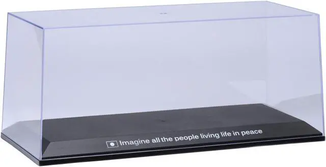 Alt view image 2 of 6 - Collectible Display Show Case with Black Plastic Base and Gold "LBWK" Logo for 1/18-1/24 Scale Model Cars by Autoart