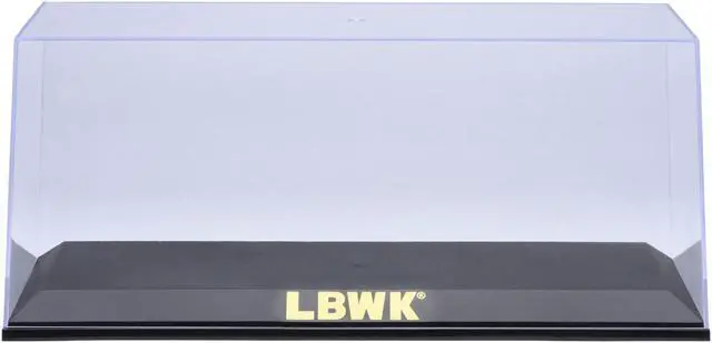 Alt view image 4 of 6 - Collectible Display Show Case with Black Plastic Base and Gold "LBWK" Logo for 1/18-1/24 Scale Model Cars by Autoart