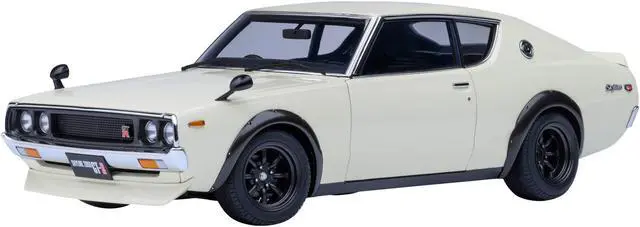 Main image of Nissan Skyline 2000GT-R (KPGC110) Tuned Version RHD (Right Hand Drive) White 1/18 Model Car by Autoart