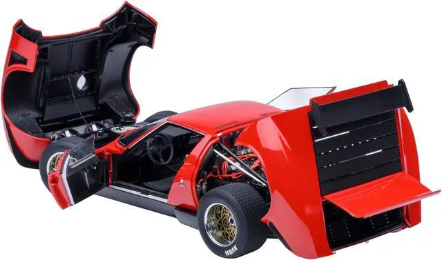 Alt view image 2 of 6 - Lamborghini Miura SVR Jota Red 1/18 Model Car by Autoart