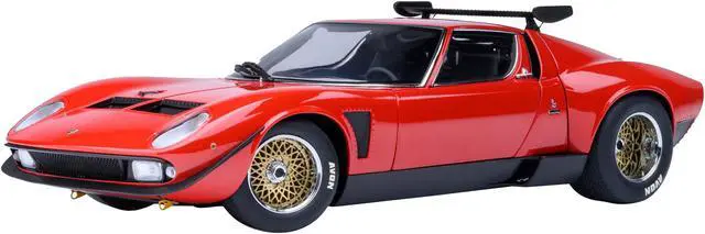 Main image of Lamborghini Miura SVR Jota Red 1/18 Model Car by Autoart