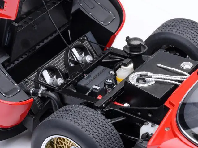 Alt view image 4 of 6 - Lamborghini Miura SVR Jota Red 1/18 Model Car by Autoart