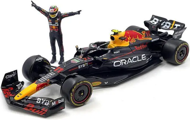 Alt view image 2 of 4 - Red Bull Racing RB19 #11 "Oracle" F1 Championship "Constructor Champions" (2023) w/Figure 1/24 Diecast Model Car by Bburago