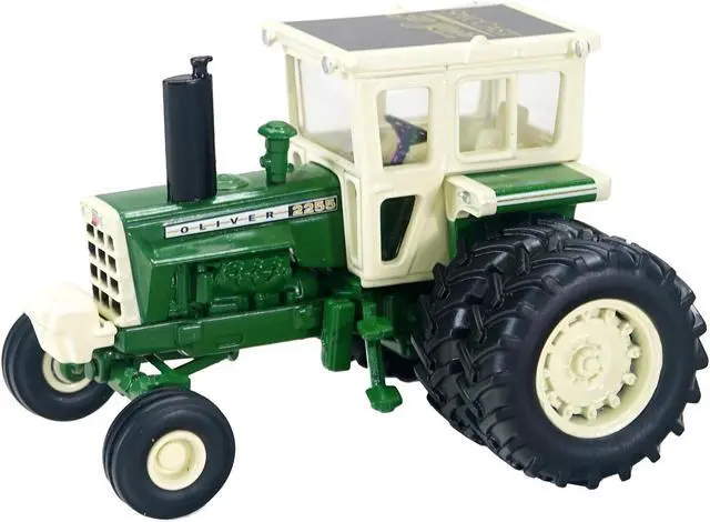 Alt view image 3 of 4 - Oliver 2255 Tractor with Cab and Dual Wheels Green and White "SpecCast 50th Anniversary" 1/64 Diecast Model by SpecCast