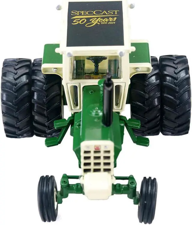 Alt view image 2 of 4 - Oliver 2255 Tractor with Cab and Dual Wheels Green and White "SpecCast 50th Anniversary" 1/64 Diecast Model by SpecCast