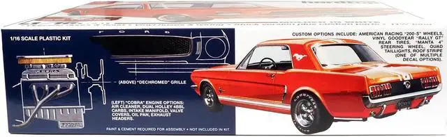 Alt view image 2 of 4 - Skill 3 Model Kit 1964 1/2 Ford Mustang Coupe 60th Anniversary 1/16 Scale Model by AMT