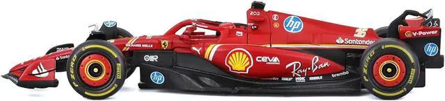 Alt view image 2 of 6 - Ferrari SF-24 #16 Charles Leclerc "F1 World Championship" (2024) with Display Case 1/43 Diecast Model Car by Bburago