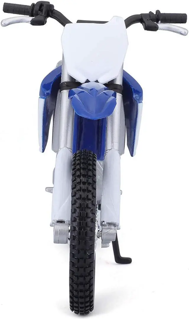 Alt view image 4 of 5 - Yamaha YZ450F Blue and White 1/12 Diecast Motorcycle Model by Maisto