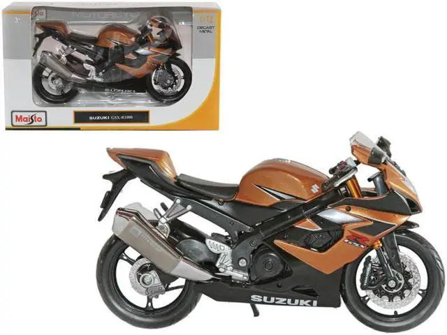 Main image of Suzuki GSX R1000 Bronze 1/12 Diecast Motorcycle Model by Maisto