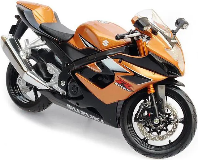 Alt view image 3 of 3 - Suzuki GSX R1000 Bronze 1/12 Diecast Motorcycle Model by Maisto