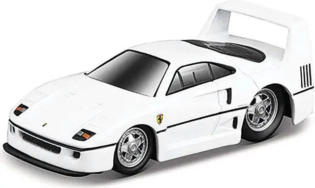 Alt view image 2 of 3 - Ferrari F40 White 1/64 Diecast Model Car by Muscle Machines
