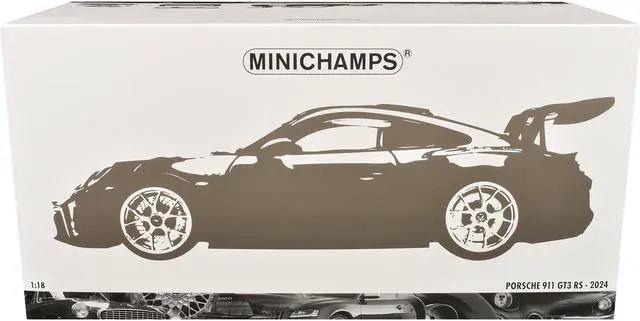 Alt view image 5 of 5 - 2024 Porsche 911 GT3 RS #5 Purple with Carbon Top and Hood Stripes Limited Ed to 400 pieces 1/18 Diecast Model Car by Minichamps