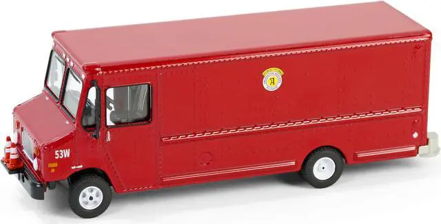 Alt view image 2 of 6 - 2020 Step Van with Traffic Cone Mounts "Village of Arlington Heights Public Works" Red 1/64 Diecast Model Car by Greenlight