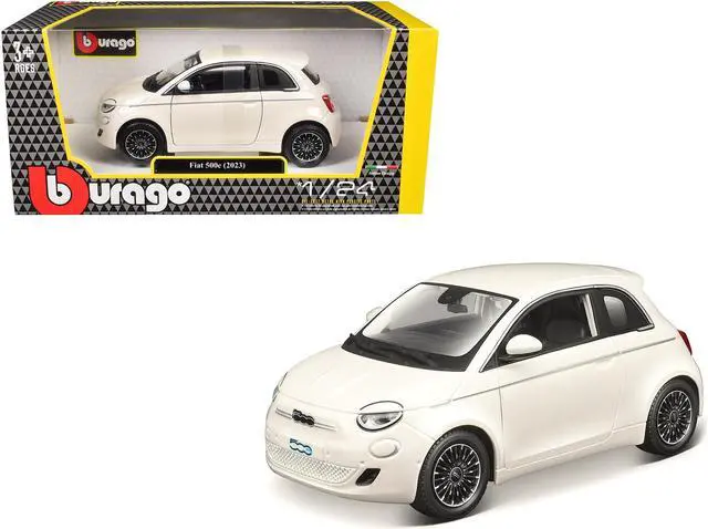 Main image of 2023 Fiat 500e White 1/24 Diecast Model Car by Bburago