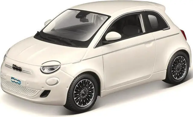 Alt view image 2 of 3 - 2023 Fiat 500e White 1/24 Diecast Model Car by Bburago