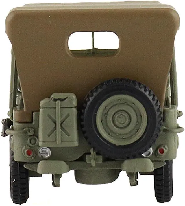 Alt view image 5 of 6 - U.S. 1/4 ton Military Vehicle Olive Drab "Gen. Douglas MacArthur, Leyte, WWII" (1945) US Army 1/72 Diecast Model by Hobby Master