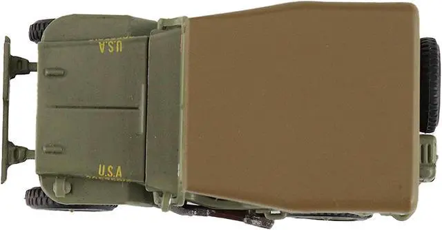 Alt view image 6 of 6 - U.S. 1/4 ton Military Vehicle Olive Drab "Gen. Douglas MacArthur, Leyte, WWII" (1945) US Army 1/72 Diecast Model by Hobby Master