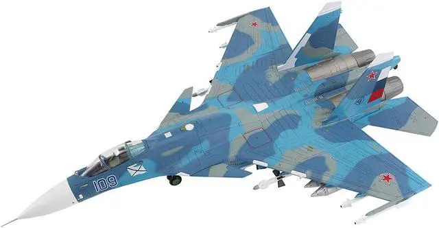Alt view image 2 of 6 - Sukhoi Su-27K Sea Flanker Fighter Aircraft "Aircraft Carrier Admiral Kuznetsov"  Russian Navy 1/72 Diecast Model by Hobby Master