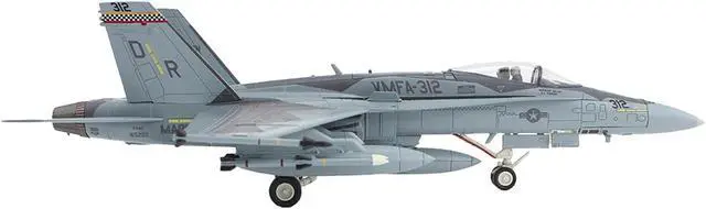 Alt view image 3 of 6 - McDonnell Douglas F/A-18C Hornet Aircraft "VMFA-312, MCAS Iwakuni, Japan" (2022) US Marines 1/72 Diecast Model by Hobby Master