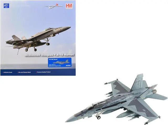 Main image of McDonnell Douglas F/A-18C Hornet Aircraft "VMFA-312, MCAS Iwakuni, Japan" (2022) US Marines 1/72 Diecast Model by Hobby Master