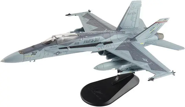 Alt view image 6 of 6 - McDonnell Douglas F/A-18C Hornet Aircraft "VMFA-312, MCAS Iwakuni, Japan" (2022) US Marines 1/72 Diecast Model by Hobby Master