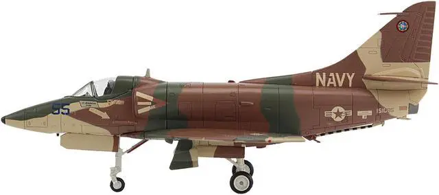 Alt view image 3 of 6 - Douglas A-4E Skyhawk Aircraft "Aggressor, 151095" (1985/6) US Navy "Air Power Series" 1/72 Diecast Model by Hobby Master