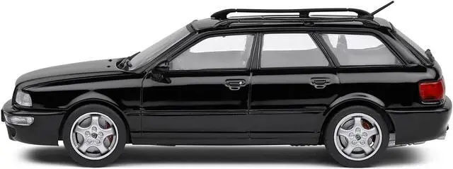 Alt view image 2 of 6 - 1995 Audi Avant RS2 Brilliant Black with Roofrack 1/43 Diecast Model Car by Solido