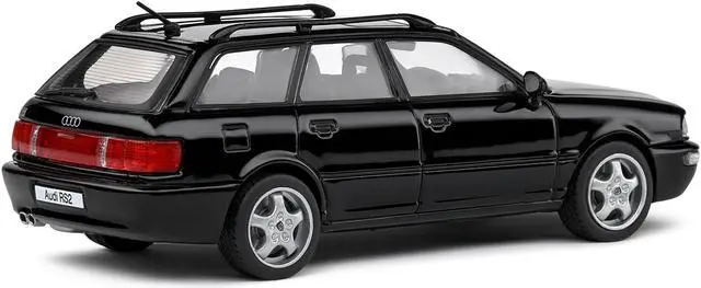 Alt view image 3 of 6 - 1995 Audi Avant RS2 Brilliant Black with Roofrack 1/43 Diecast Model Car by Solido